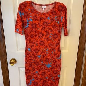 Stretch floral print dress